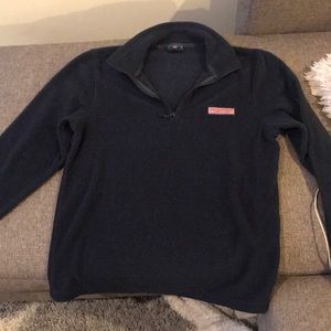 Navy Vineyard Vines 1/4 zip fleece, XS